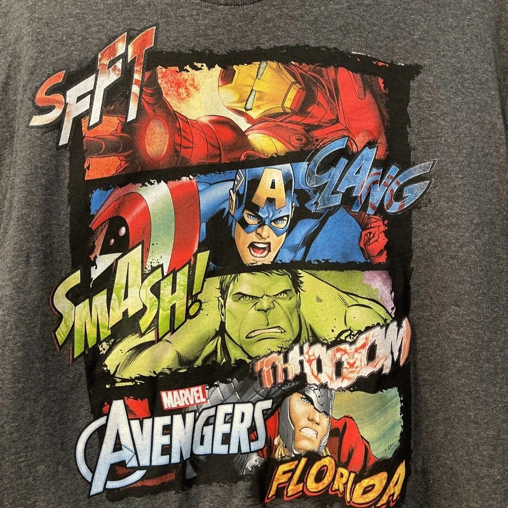 Marvel Avengers Jerry Leigh Florida-Youth T-Shirt (New) Size XL-14/16 - Picture 1 of 5